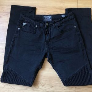 Salvage moto black jeans 31L